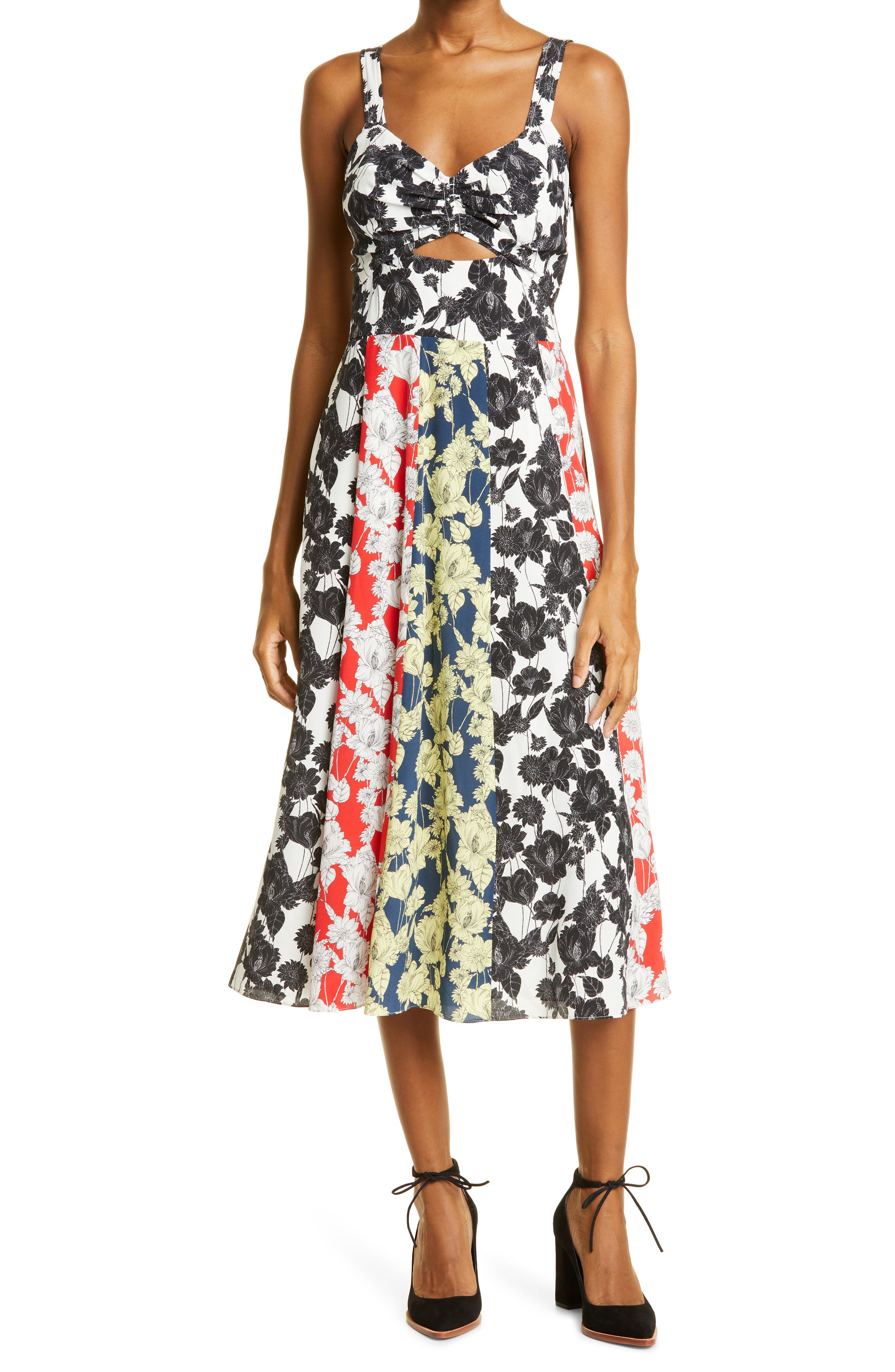 JASON WU Collection Floral Colorblock ...